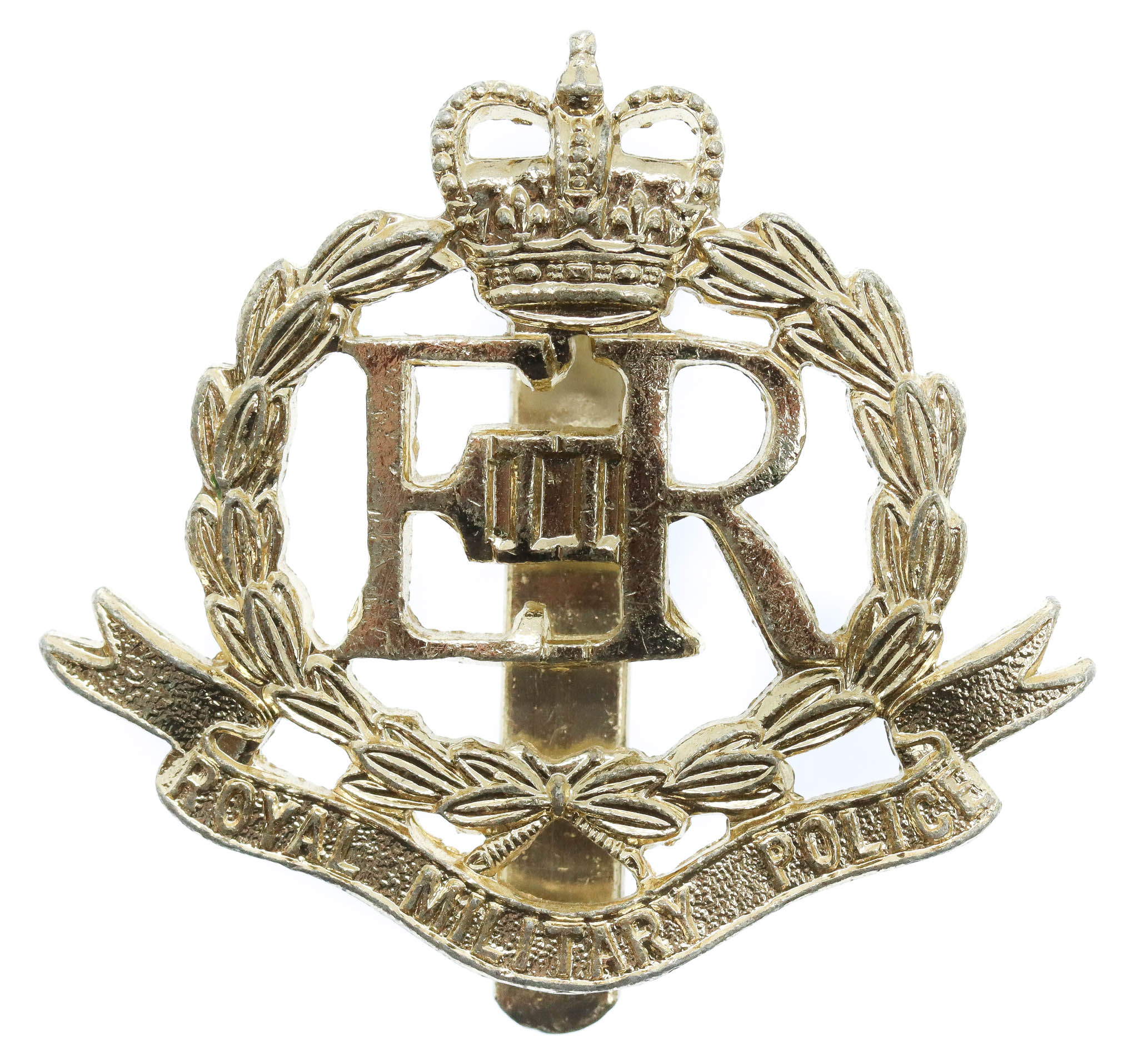 EIIR Royal Military Police Anodised (Staybrite) Cap Badge