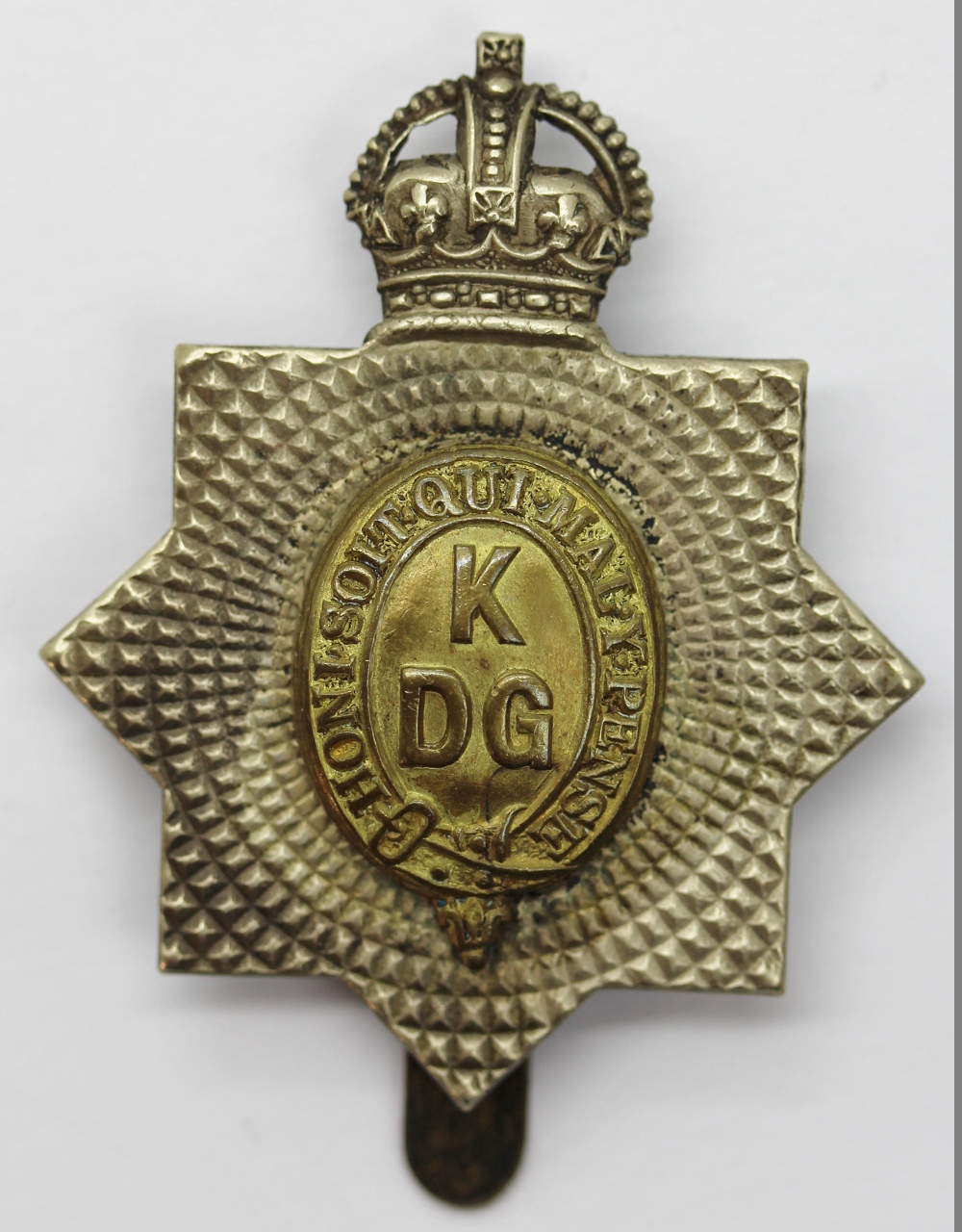 1st King's Dragoon Guards Cap Badge - King's Crown