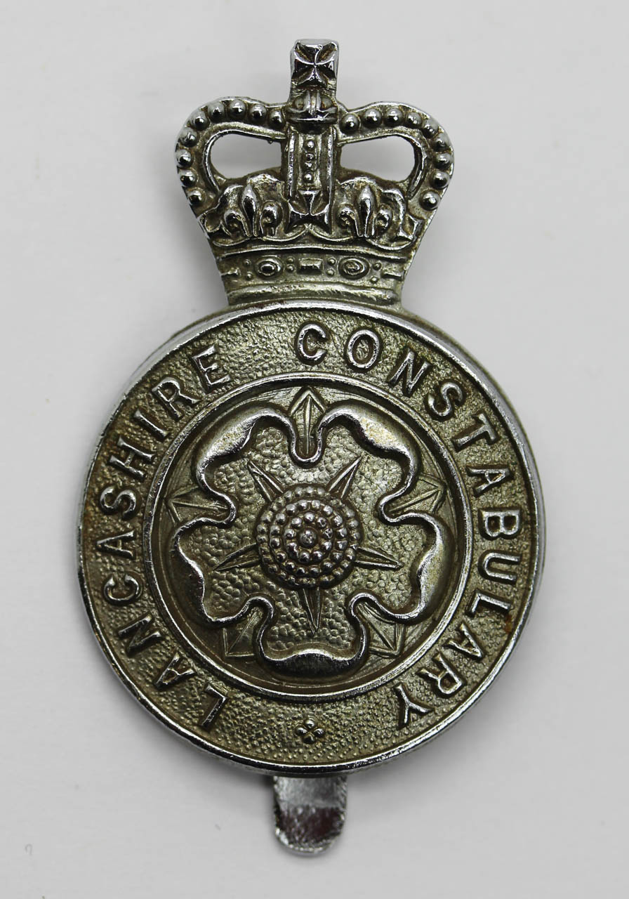 Lancashire Constabulary Cap Badge - Queens Crown