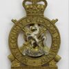 Kent & County of London Yeomanry (Sharpshooters) Bi-metal Cap Badge - Queen's Crown