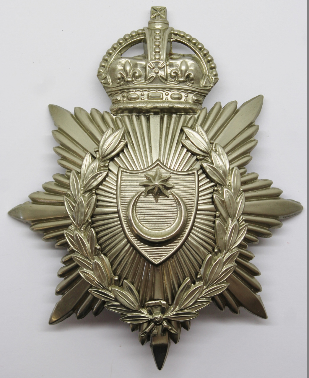 Portsmouth City Police Helmet Plate - King's Crown