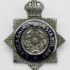 Lancashire Constabulary Senior Officers Enamelled Cap Badge - Kings Crown