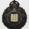 Isle of Wight Police Black Wreath Helmet Plate - King's Crown