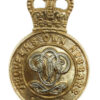 7th Queen's Own Hussars Anodised (Staybrite) Cap Badge - Queen's Crown