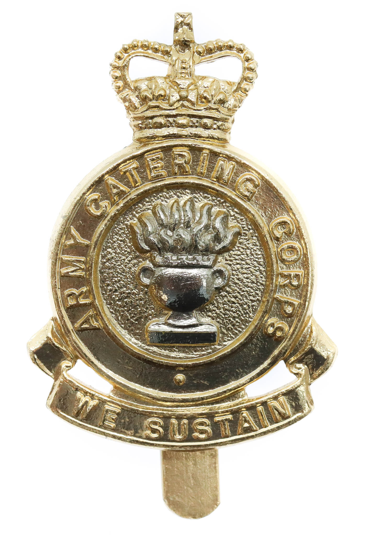 Army Catering Corps Anodised (Staybrite) Cap Badge