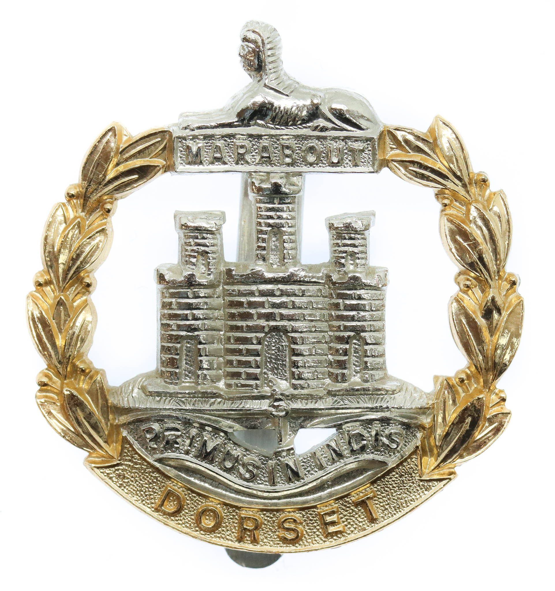 Dorset Regiment Anodised (Staybrite) Cap Badge