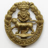 York & Lancaster Regiment WWI All Brass Economy Cap Badge
