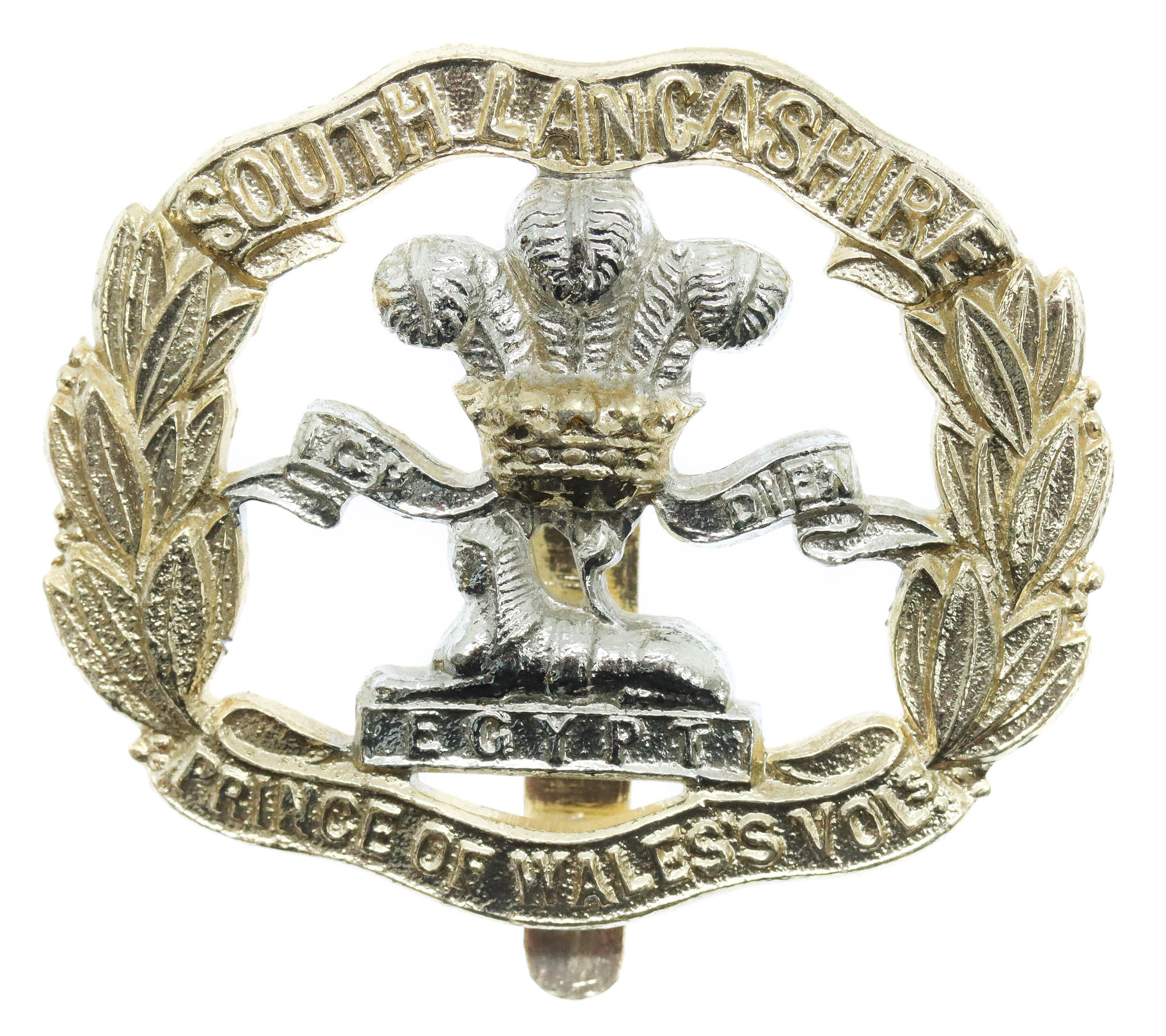 South Lancashire Regiment Anodised (Staybrite) Cap Badge