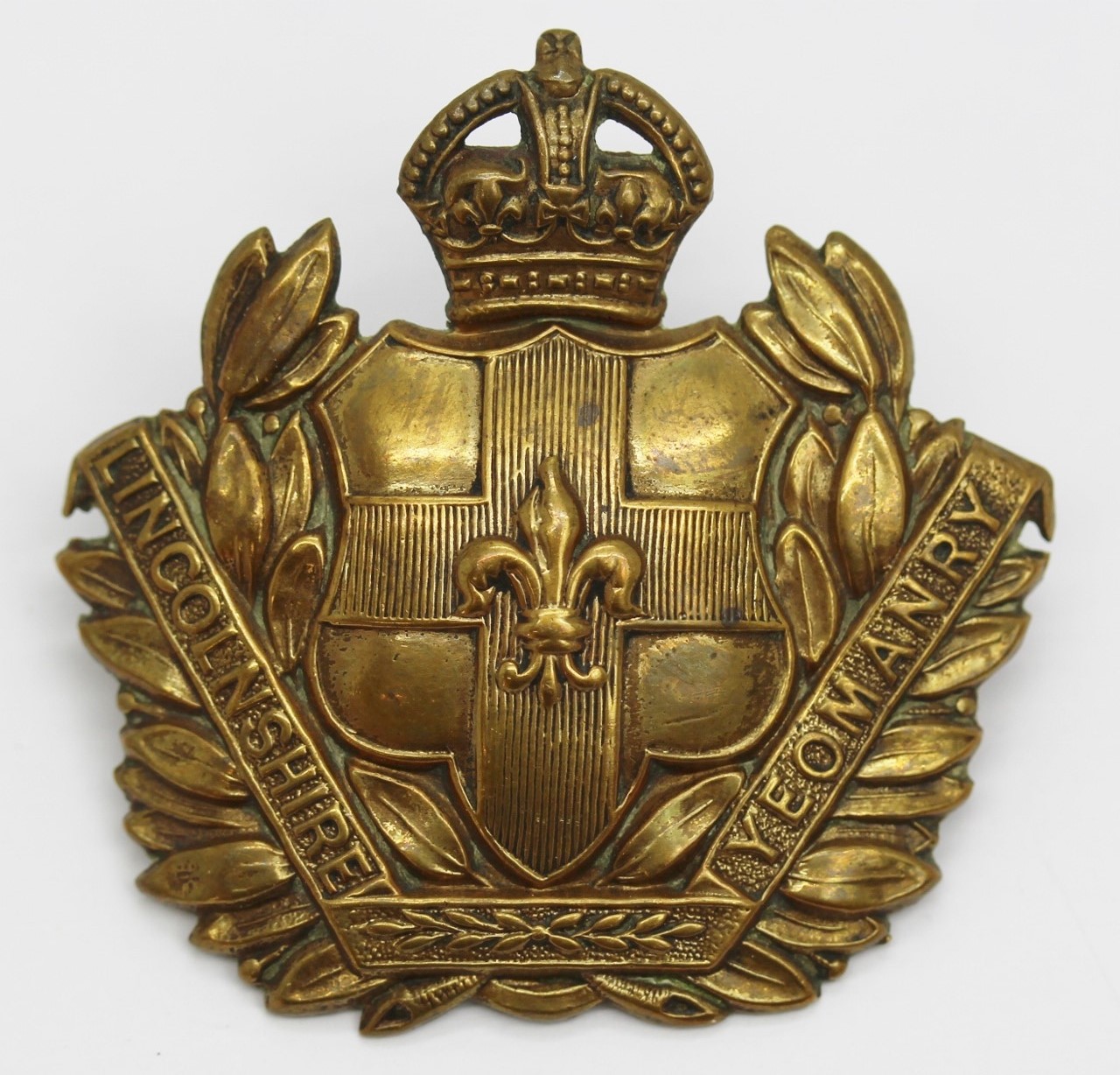 Lincolnshire Yeomanry Cap Badge - King's Crown