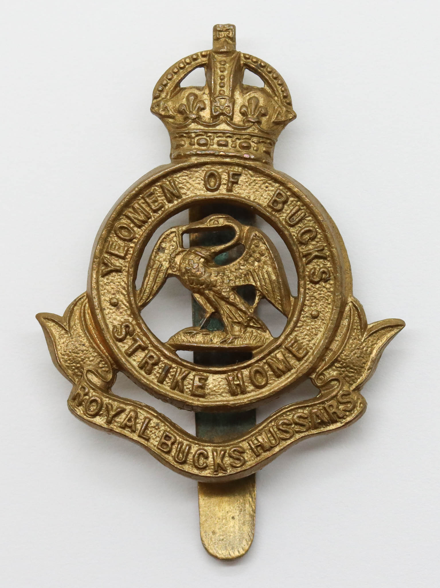Royal Bucks Hussars Cap Badge - King's Crown