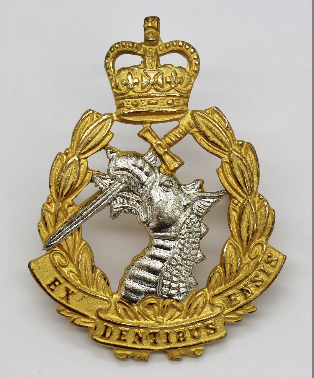 Royal Army Dental Corps (R.A.D.C.) Officer's Dress Cap Badge - Queen's Crown