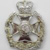 Leeds Rifles Anodised (Staybrite) Cap Badge - Queen's Crown