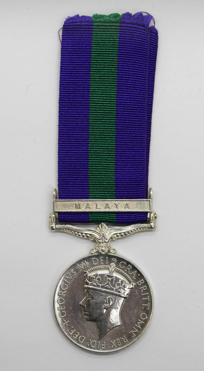 General Service Medal (Clasp - Malaya) - Rfn. Rabilal Thapa, 6th Gurkha Rifles