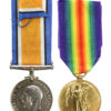 WW1 British War & Victory Medal Pair - Pte. W.F. Leech, Royal Fusiliers (Later Middlesex Regiment) - Wounded In Action