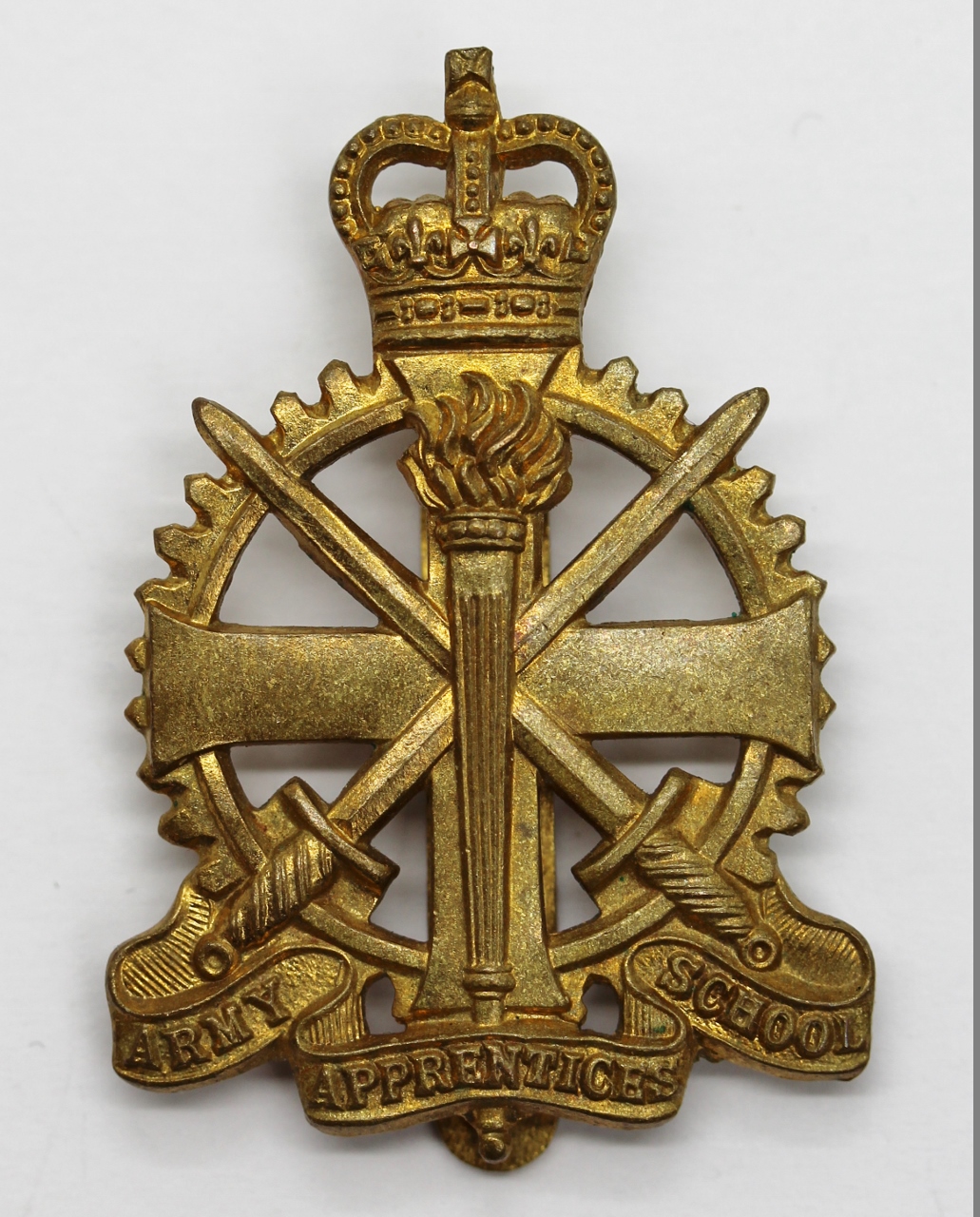 Army Apprentices School Cap Badge - Queen's Crown