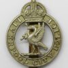 Liverpool City Police Cap Badge - King's Crown