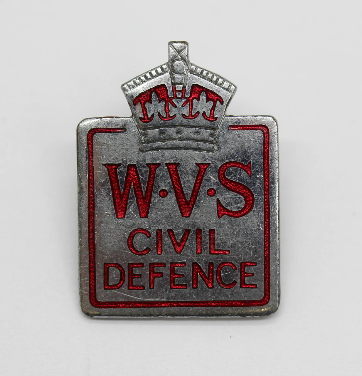 Women's Voluntary Service (W.V.S.) Civil Defence Lapel Badge