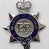 Ministry of Defence Police Enamelled Cap Badge - Queen's Crown
