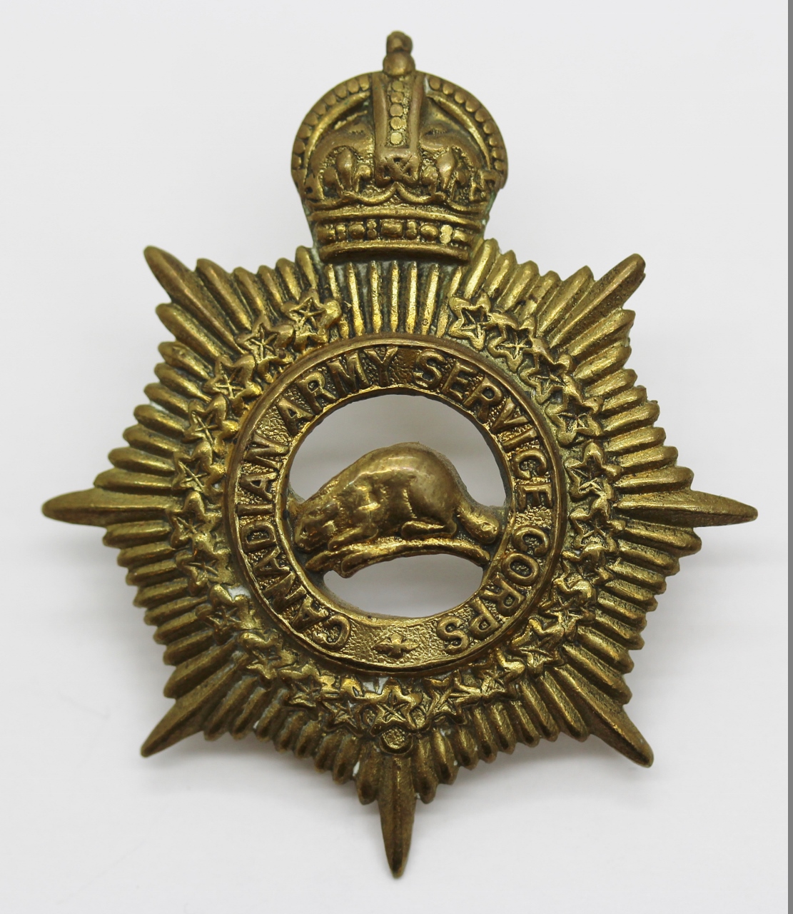WW1 Canadian Army Service Corps Cap Badge