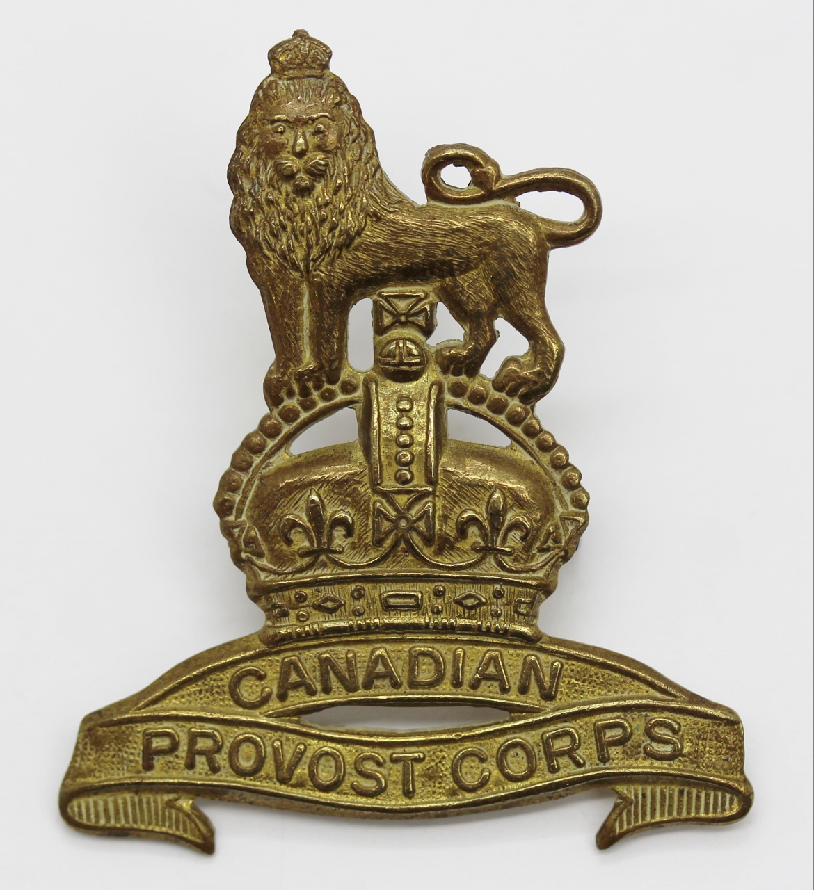 Canadian Provost Corps Cap Badge - King's Crown