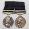 General Service Medal (Clasp - Malaya) and General Service Medal (Clasp - Near East) Double Issue Medal Pair - Pte. J. Smith, West Yorkshire Regiment