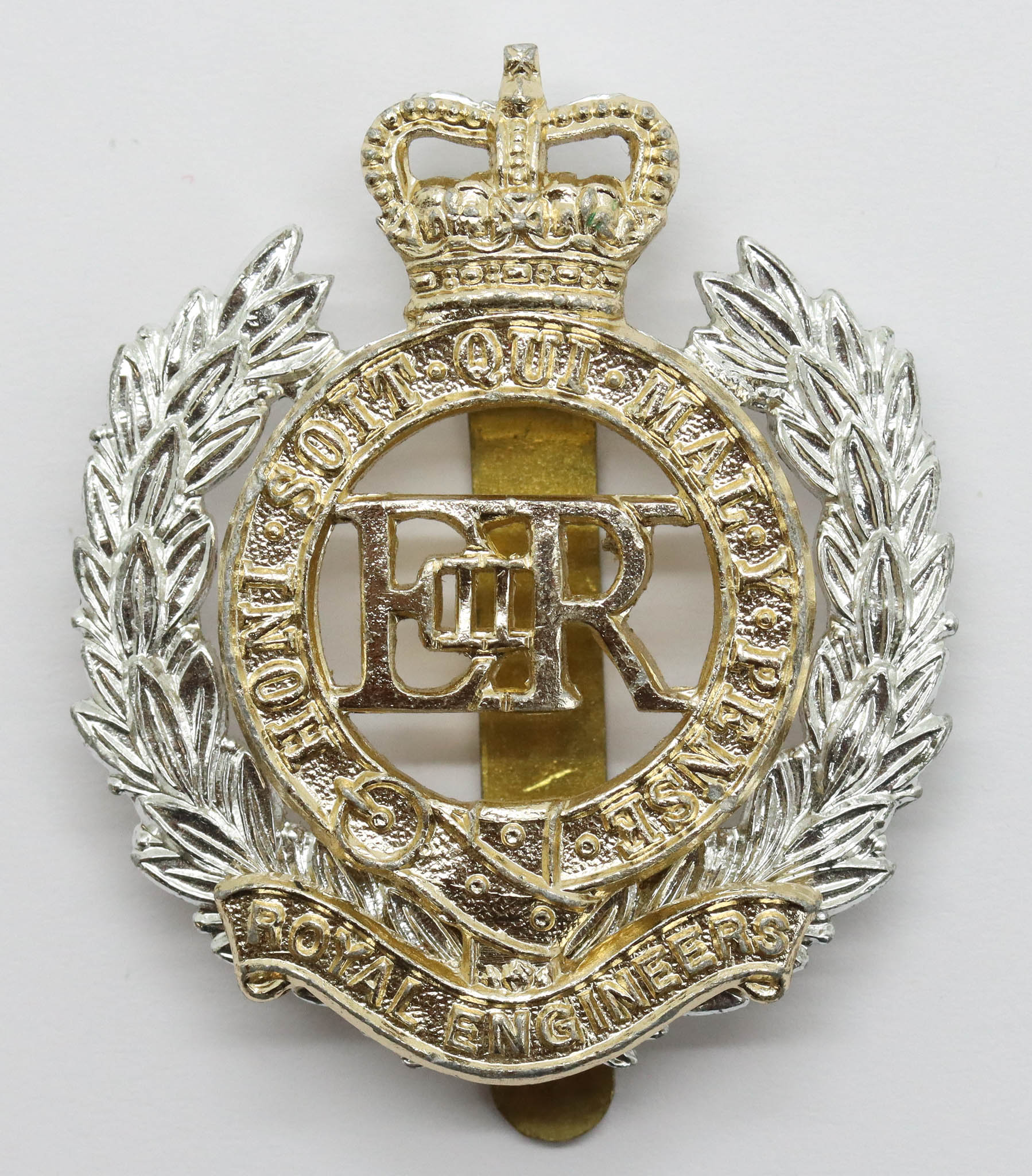 Royal Engineers Anodised (Staybrite) Cap Badge