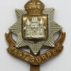 East Surrey Regiment Cap Badge - King's Crown