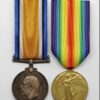 WW1 British War & Victory Medal Pair - Pte. F. Wedge, 1/5th Bn. Notts & Derby Regiment (Sherwood Foresters) - Died of Wounds