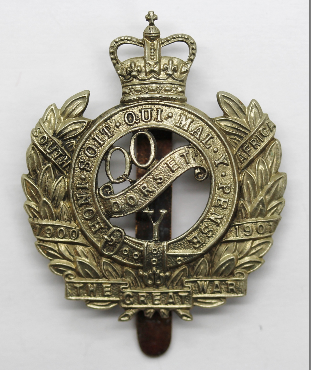 Queen's Own Dorset Yeomanry Cap Badge - Queen's Crown