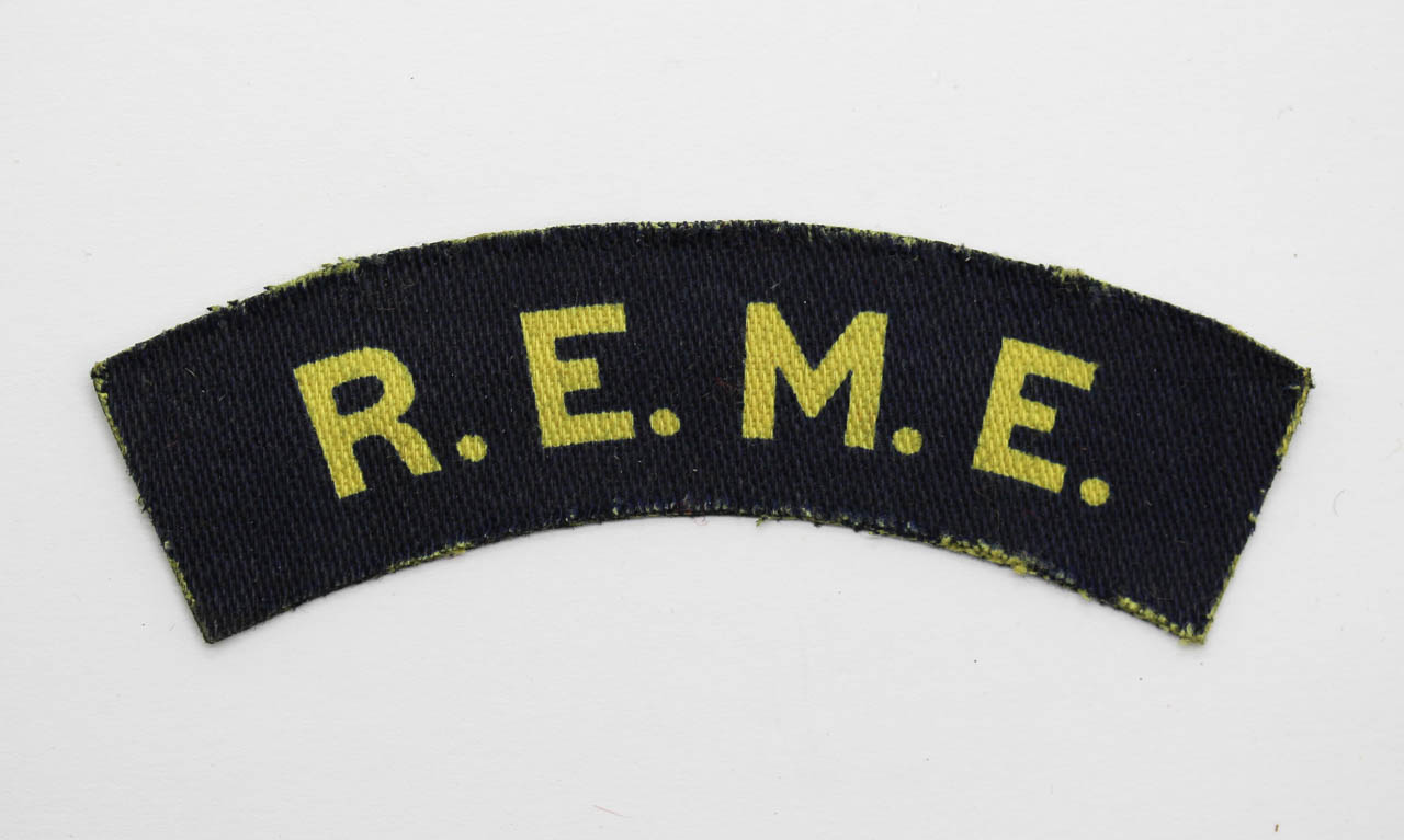 Royal Electrical & Mechanical Engineers (R.E.M.E.) Printed Shoulder Title