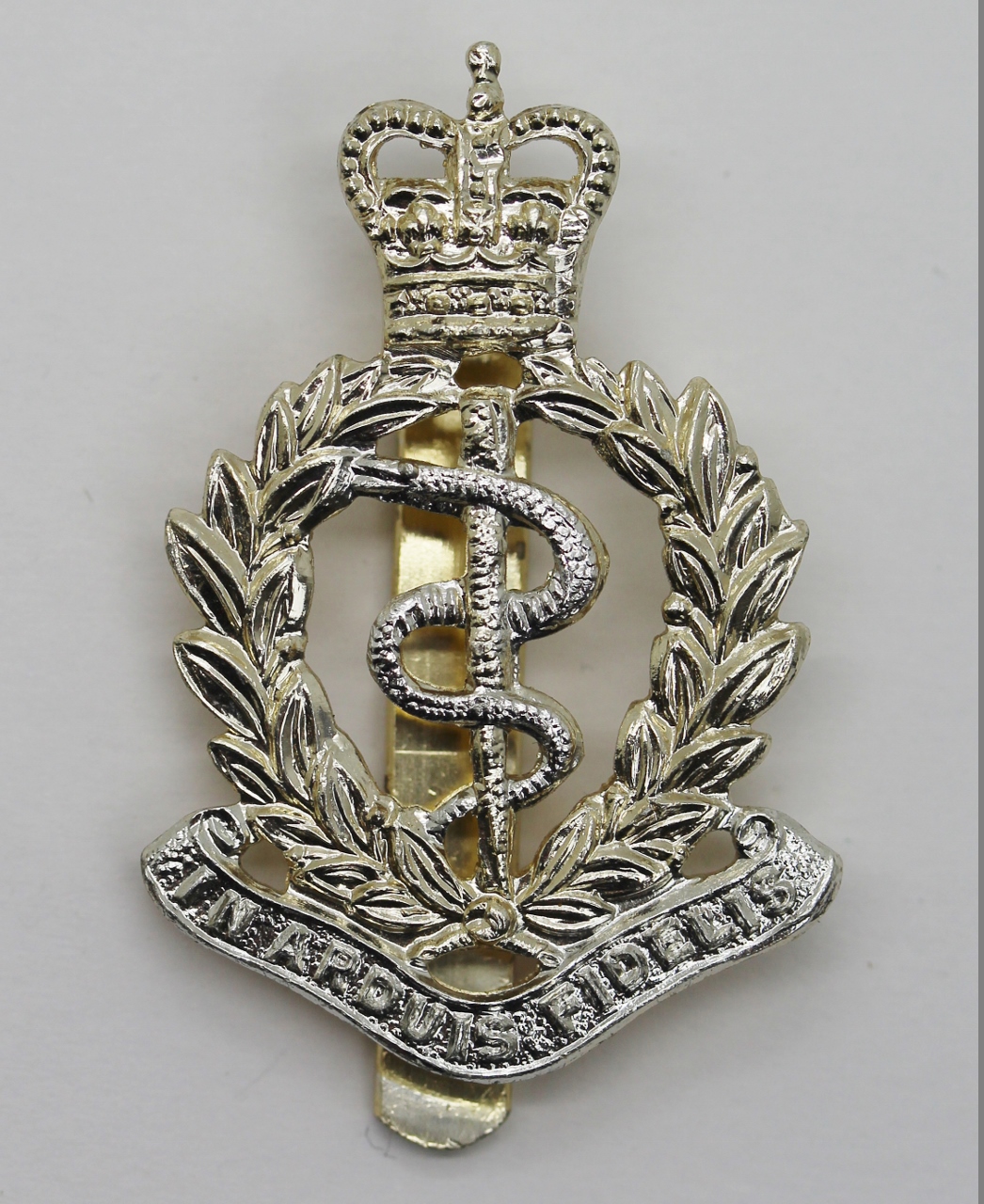 Royal Army Medical Corps (R.A.M.C.) Anodised (Staybrite) Cap Badge