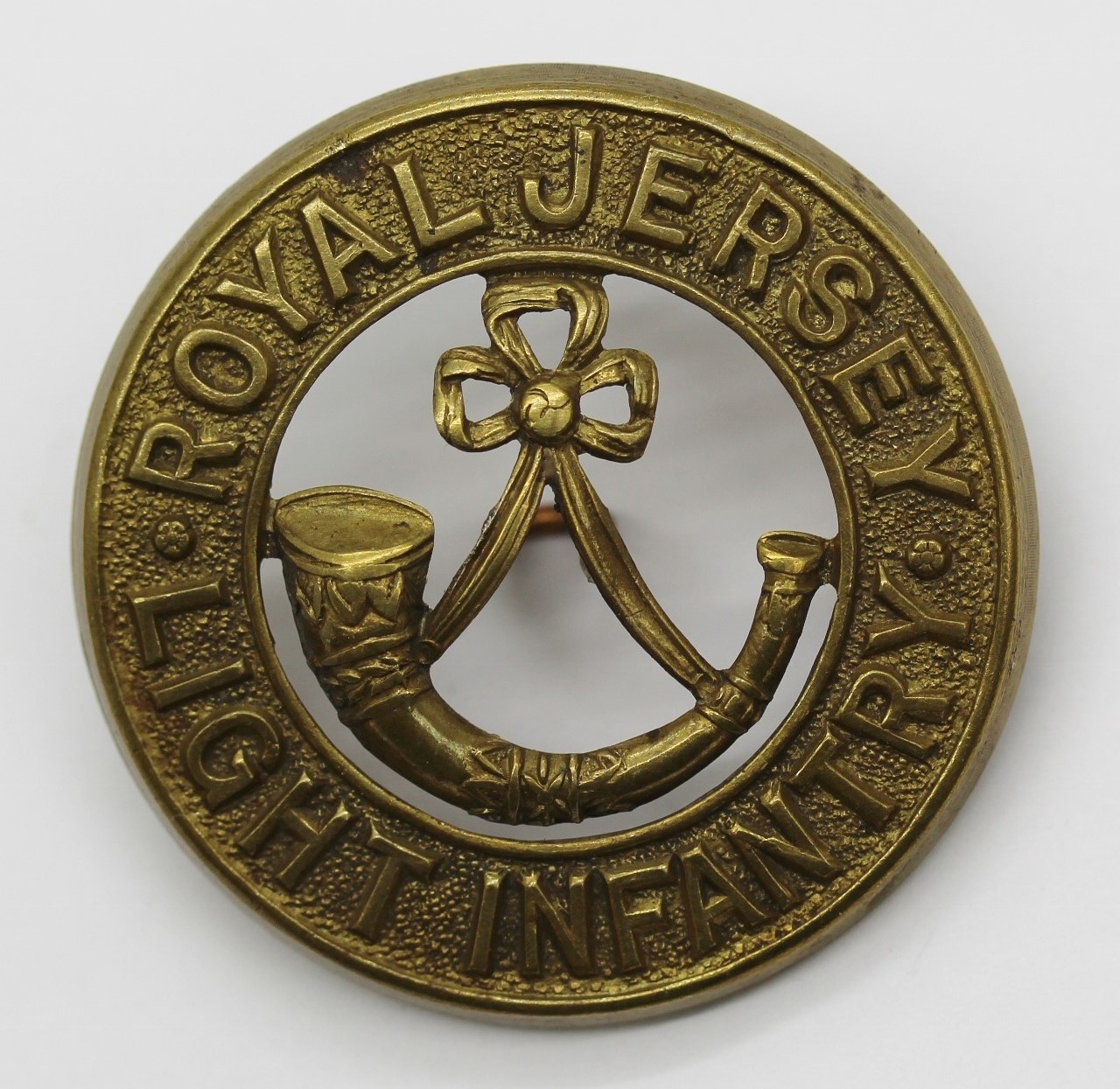 Royal Jersey Light Infantry (Militia) Helmet Plate Centre