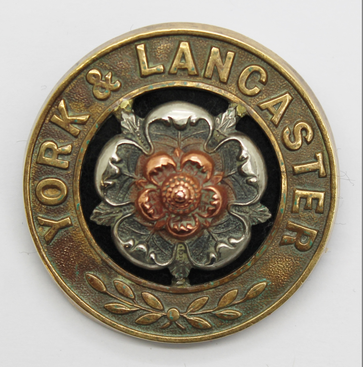 York & Lancaster Regiment Helmet Plate Centre