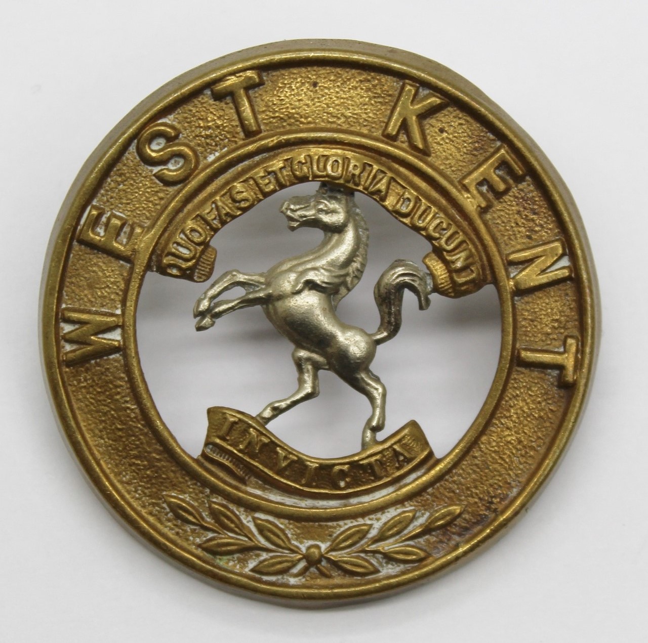 Royal West Kent Regiment Helmet Plate Centre