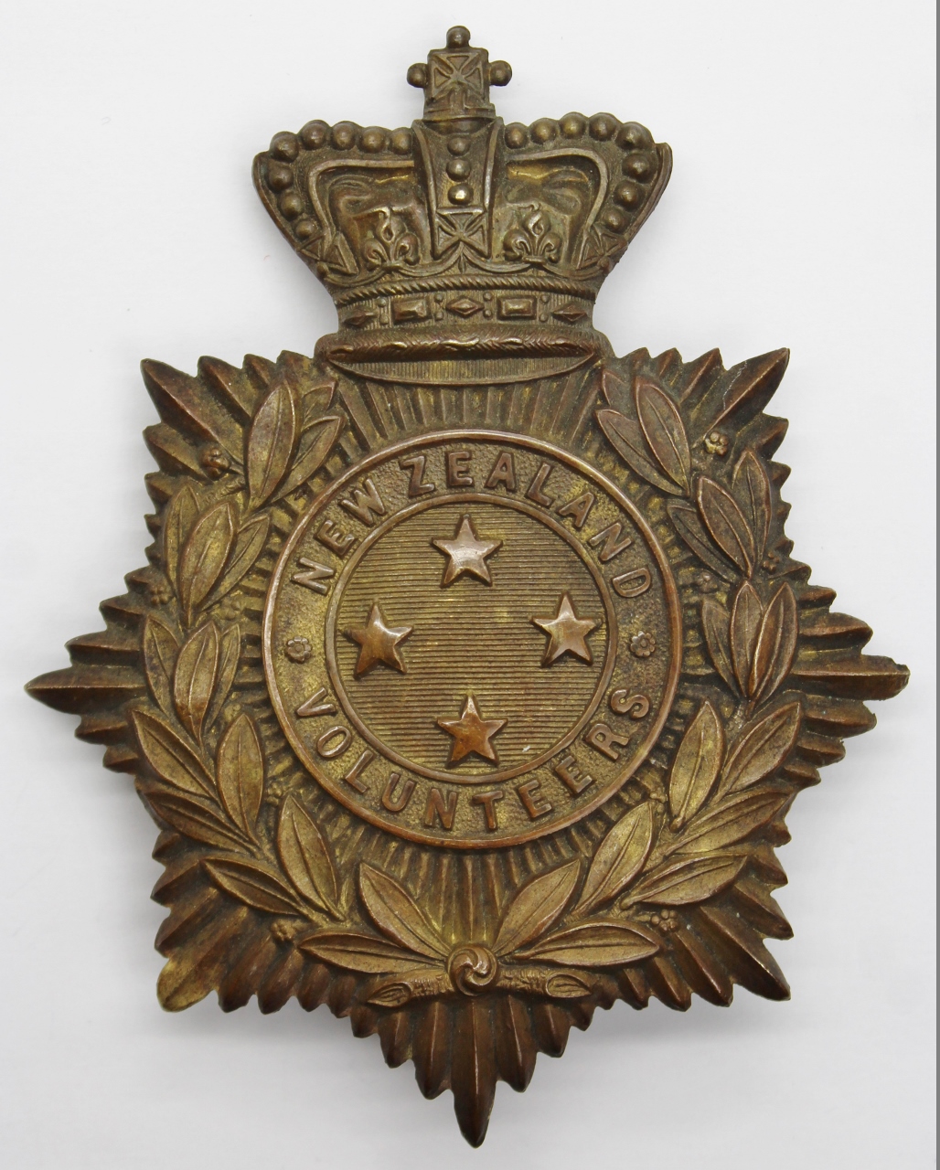 Victorian New Zealand Volunteers General Service Helmet Plate (c.1895-1901)