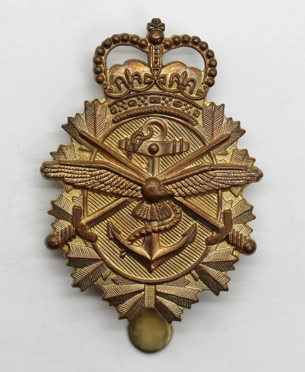 Canadian Armed Forces Cap Badge - Queen's Crown