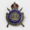Rare WWI London Electrical Engineers 1915 Hallmarked Silver & Enamel Sweetheart Brooch