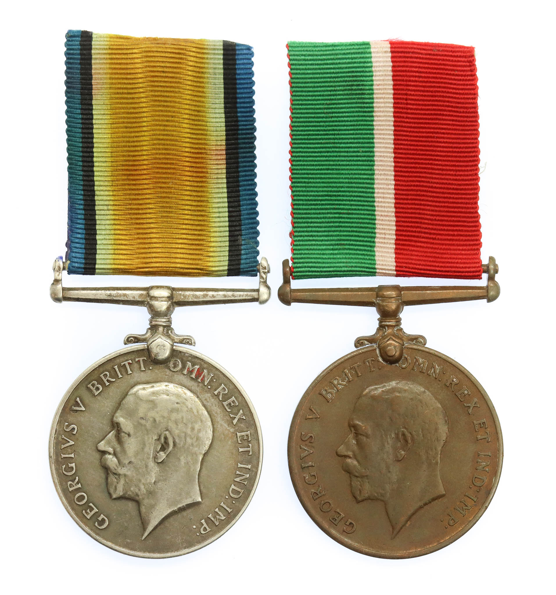 WW1 Mercantile Marine Medal Pair - Albert H. Rowe