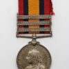 Queen's South Africa Medal (Clasps - Cape Colony, Orange Free State, South Africa 1901) - Pte. J. Linehand, South Lancashire Regiment