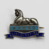 Lincolnshire Regiment Silver & Enamel Sweetheart Brooch