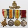 WW1 1914-15 Star, British War, Victory and LS&GC Medal Group - S.Sgt. J.H. Ward, Royal Field Artillery