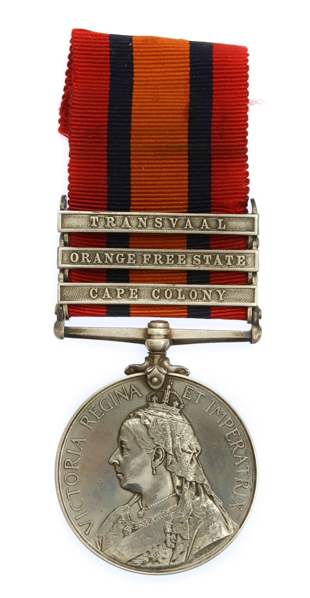 Queen's South Africa Medal (Clasps - Cape Colony, Orange Free State, Transvaal) - Lieut. W.H. Partridge, 49th (Montgomeryshire) Coy., 9th Imperial Yeomanry