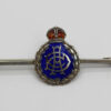 WWI Army Dental Corps Silver & Enamel Sweetheart Brooch