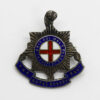 Royal Sussex Regiment Sterling Silver & Enamel Sweetheart Brooch