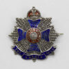 Border Regiment Sterling Silver & Enamel Sweetheart Brooch