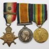 WW1 1914 Mons Star & Bar, British War & Victory Medal Trio - Pte. L.N. Raines, 20th Hussars / 14th Hussars