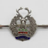 Gordon Highlanders Sterling Silver & Enamel Sweetheart Brooch