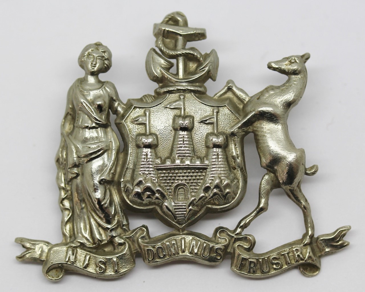 Edinburgh City Police Coat of Arms Helmet Plate