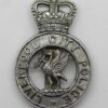 Liverpool City Police Cap Badge - Queen's Crown