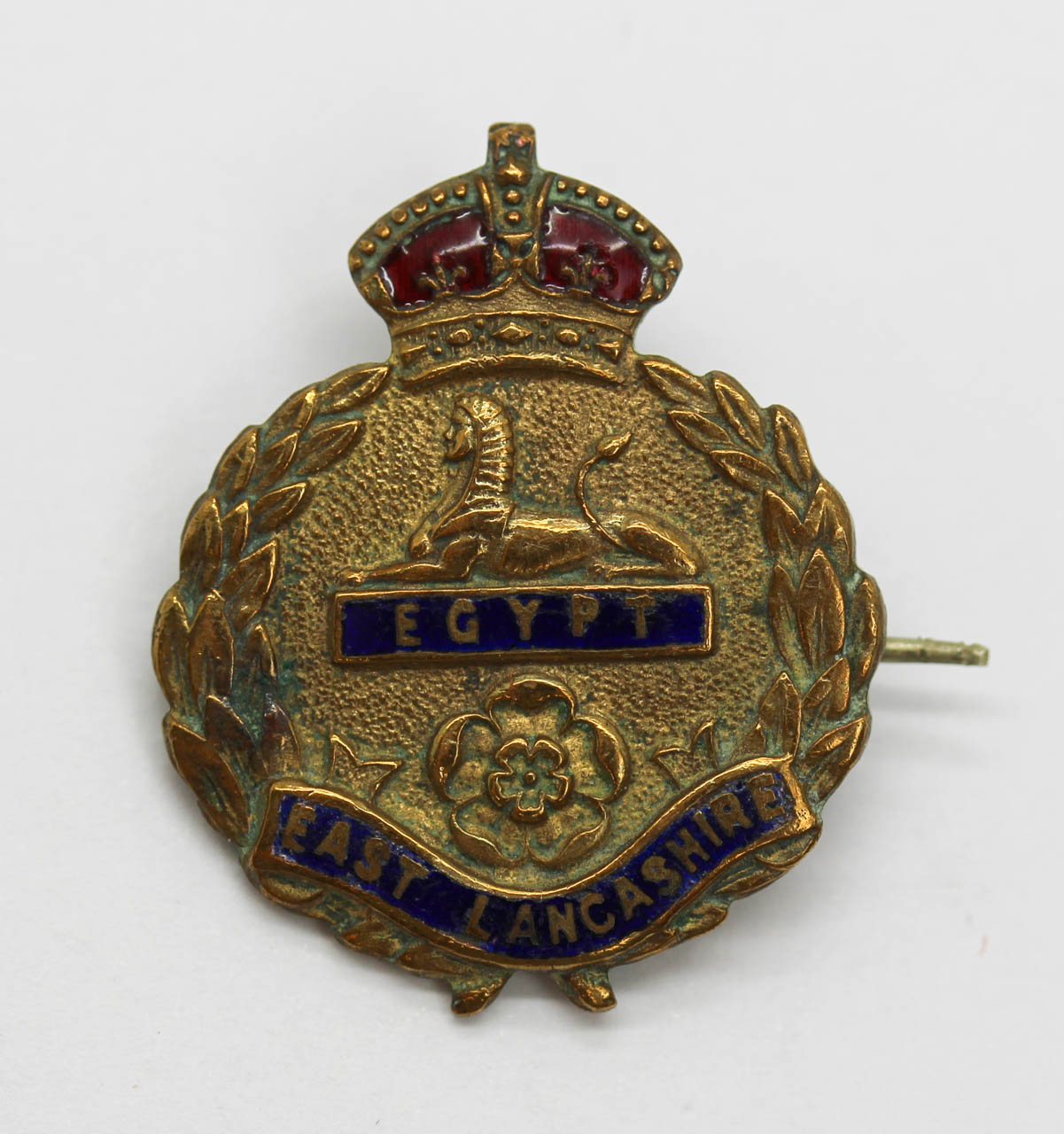 East Lancashire Regiment Enamelled Sweetheart Brooch
